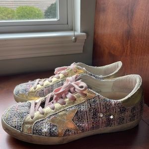 Golden Goose Tweed Shoes (Pink)